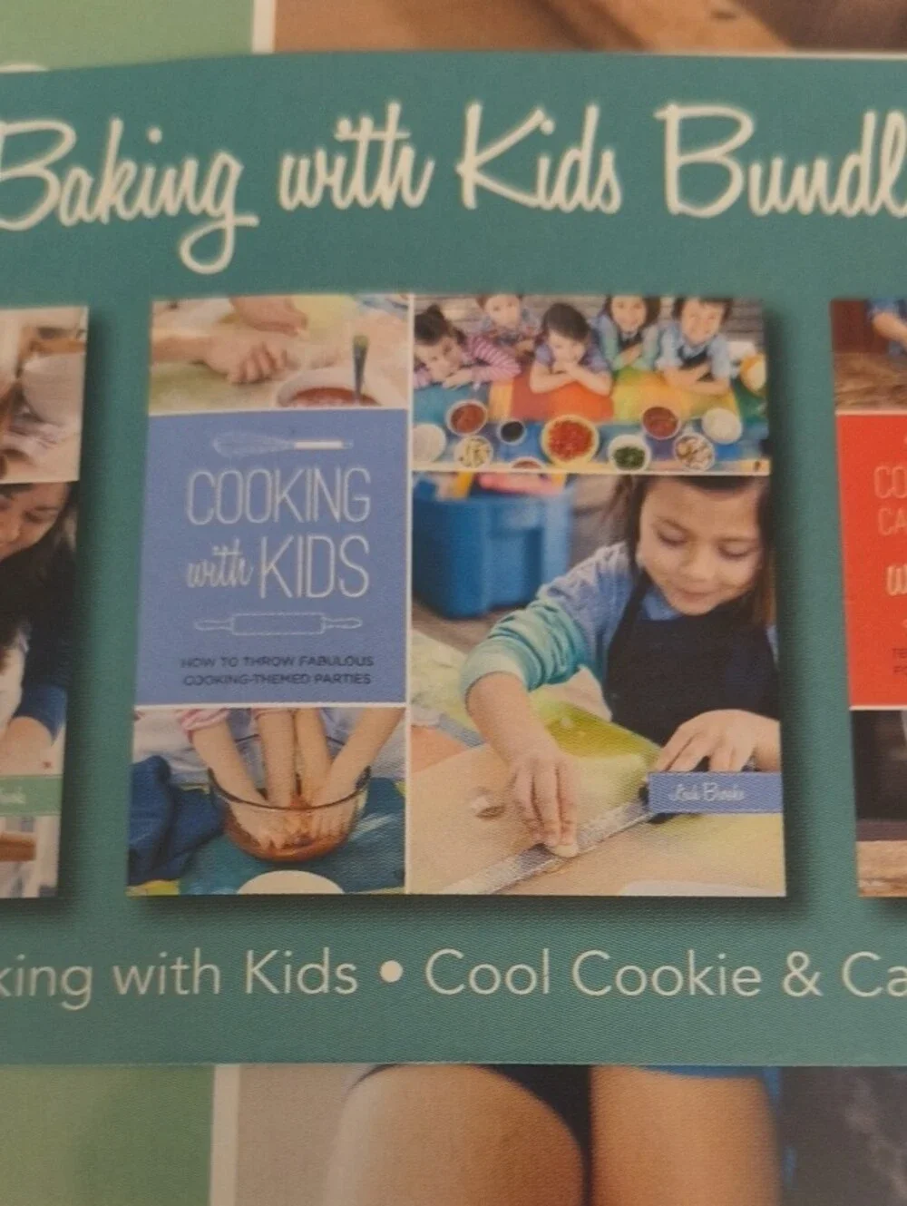 Baking with Kids 3 Book Set By Leah Brooks Paperback NWT-Sealed